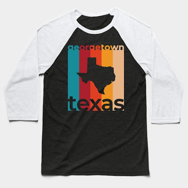 Georgetown Texas Retro Baseball T-Shirt by easytees